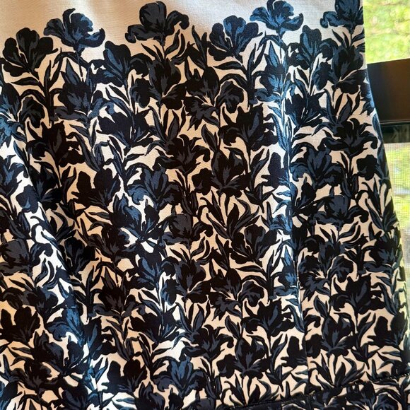 Tory Burch Rayna Floral-Print Satin Dress Size 8 - Picture 3 of 5